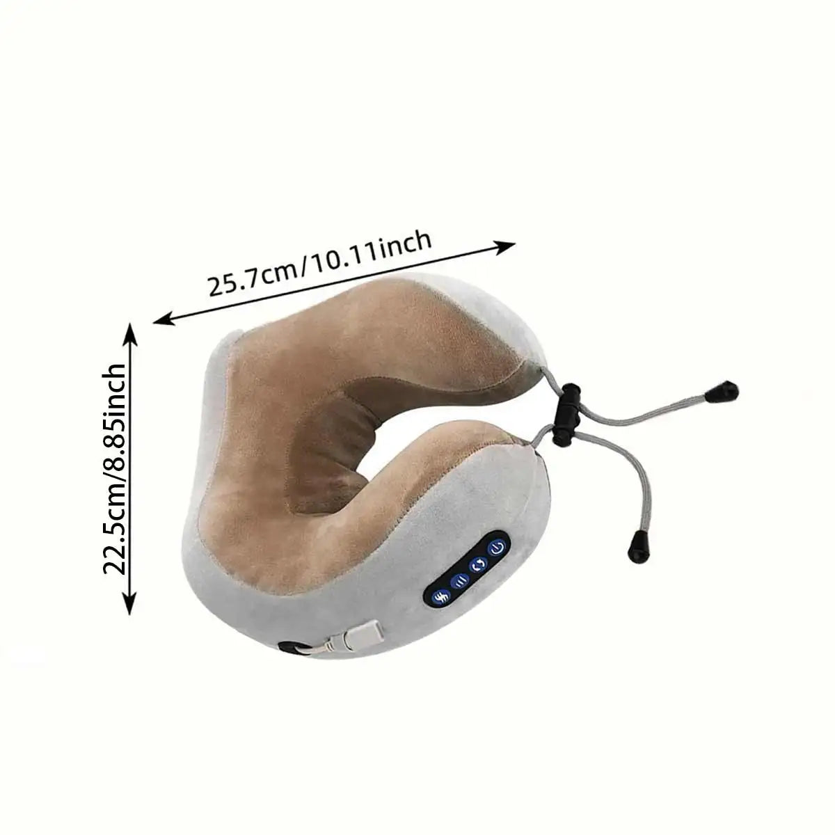 Portable U-Shape Neck Pillow Massager with Heat & Vibration
