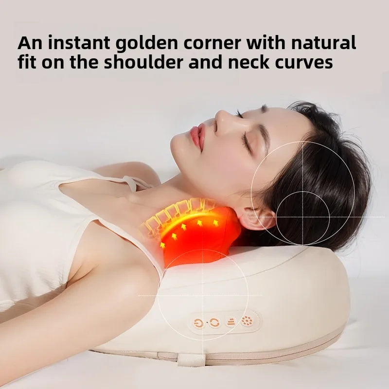 Trapezius Electric Massage Pillow – Wireless Shiatsu with Heat