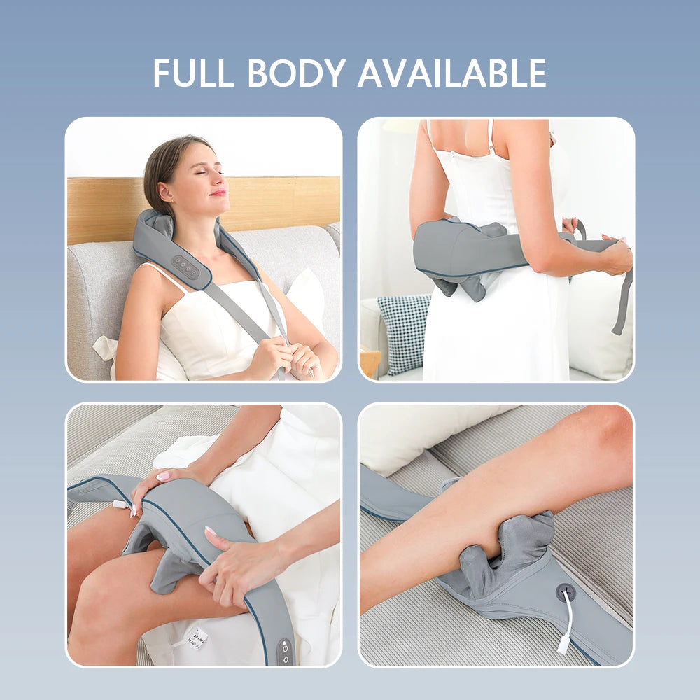 Foreverlily Neck & Back Massage Shawl – 26W Wireless